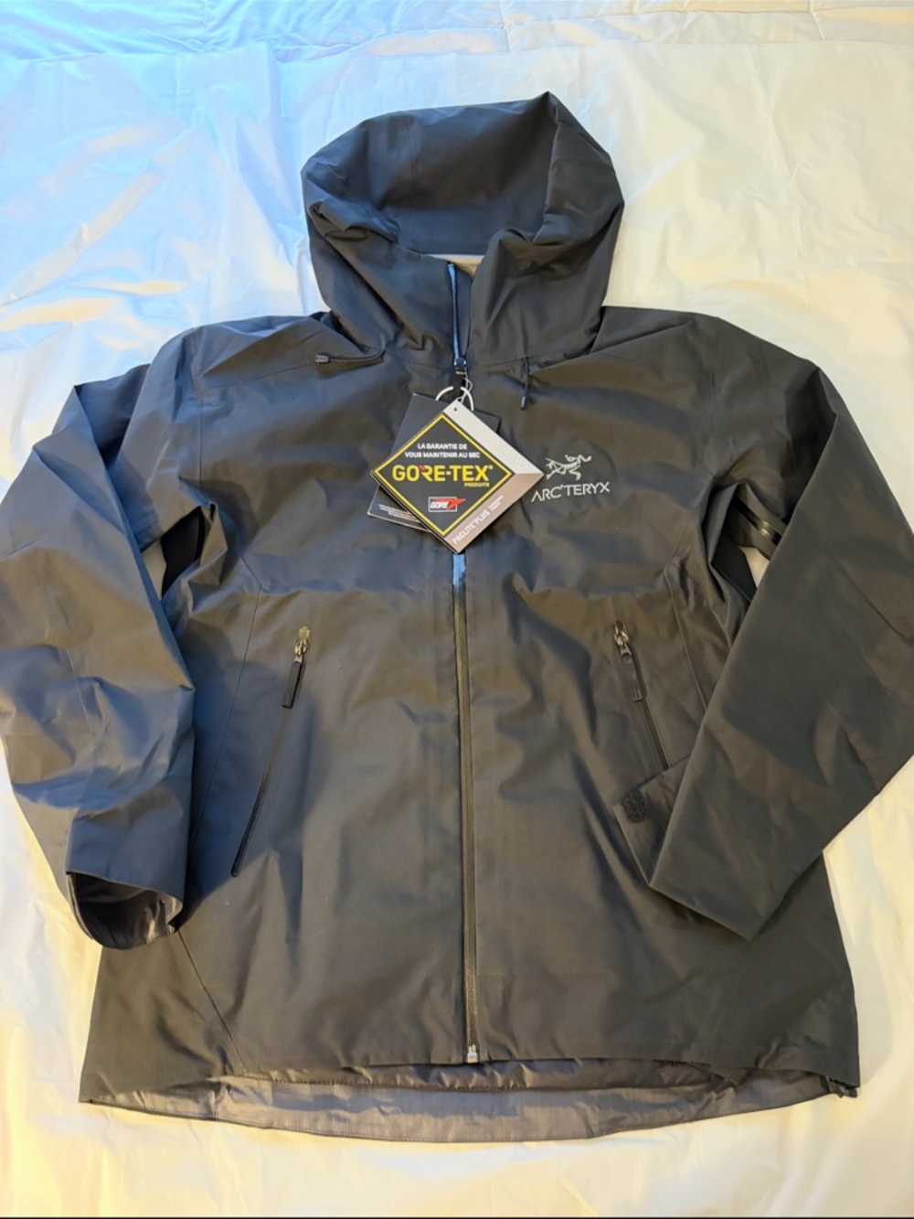 Arc'teryx Black Hooded Gore‑Tex Rain Jacket